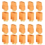 Pack 20 konektorov XT60 (10 samica + 10 samec) Amass pre LiPo batérie