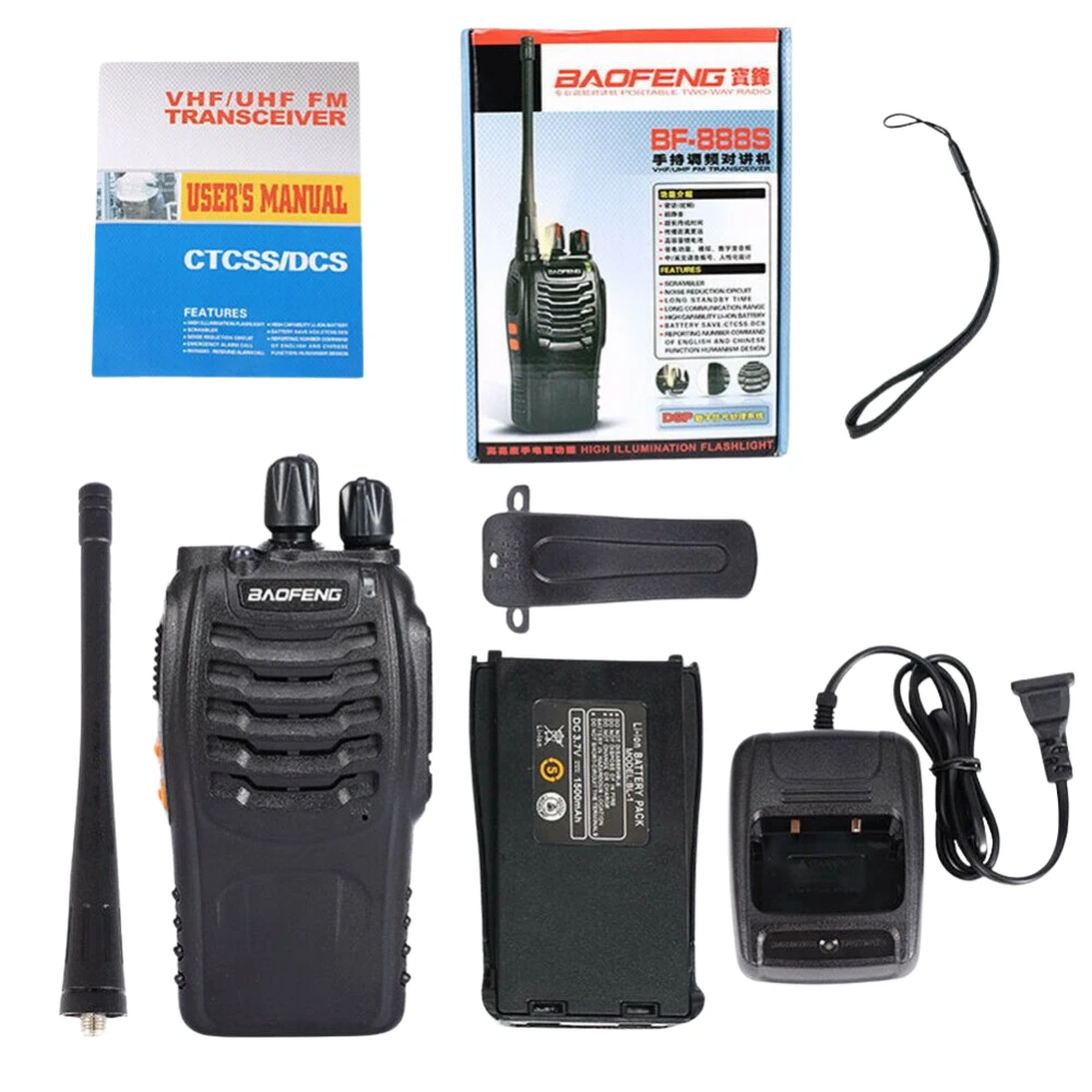 Balenie 2 ks vysielačiek Baofeng BF-888S UHF 5W s headsetom