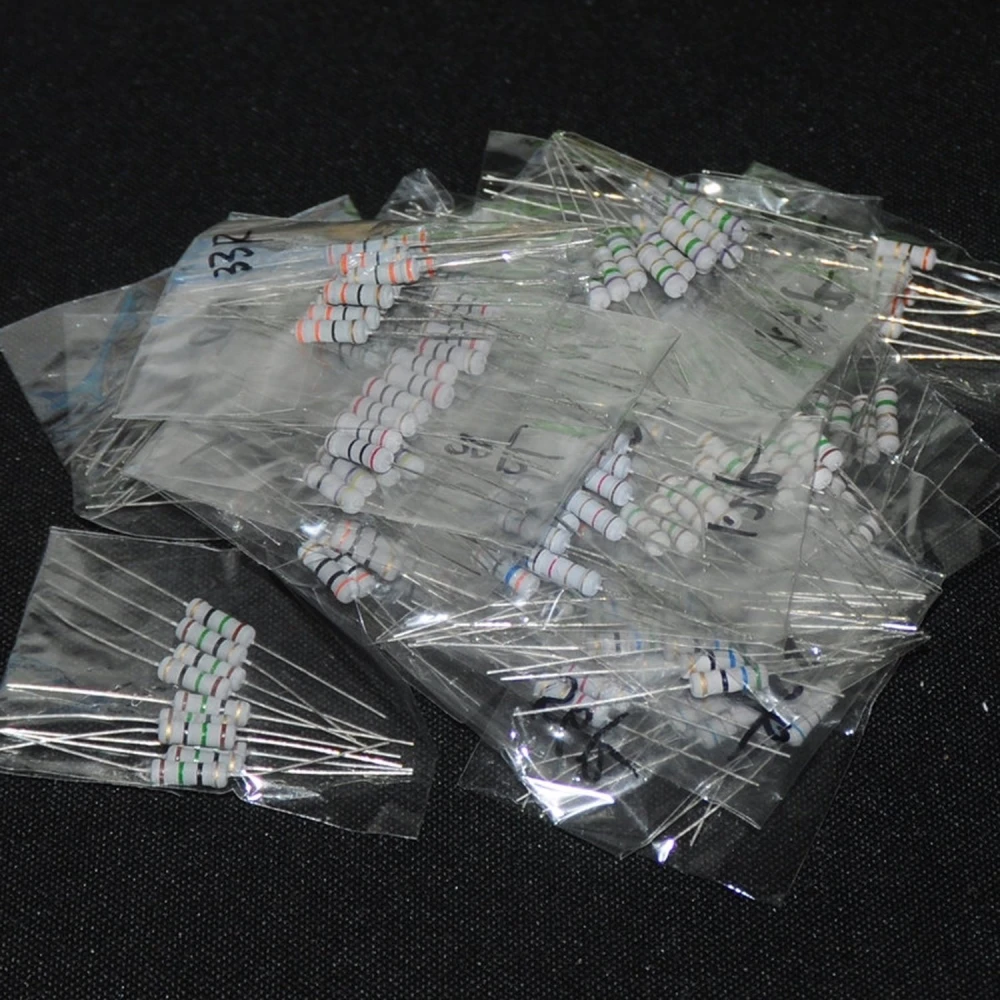 Sada rezistorov 1W 230 ks - 23 hodnôt od 22 Ohm do 1M Ohm