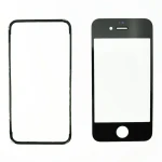 Sklenený displej iPhone 4 čierny s lepiacim rámikom