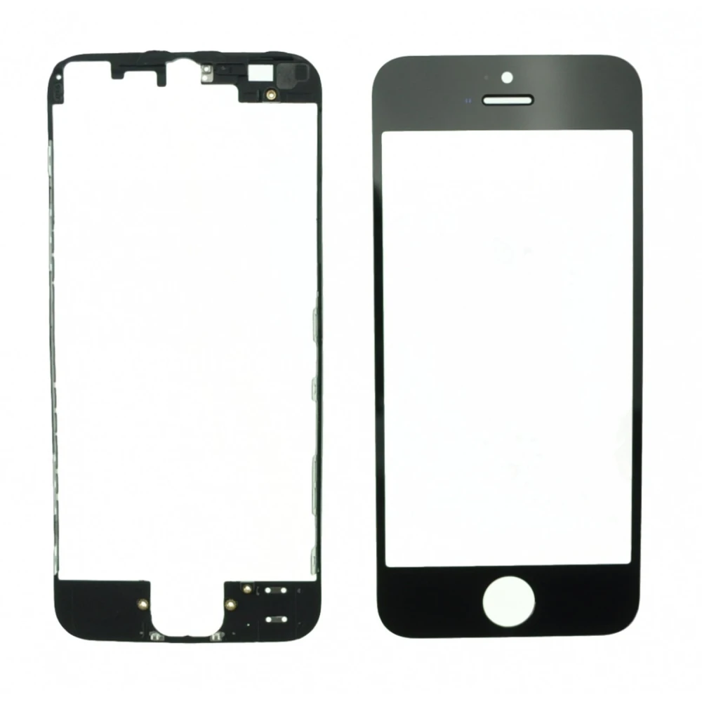 Čierny sklenený displej iPhone 5 + lepiaci rámik na opravu