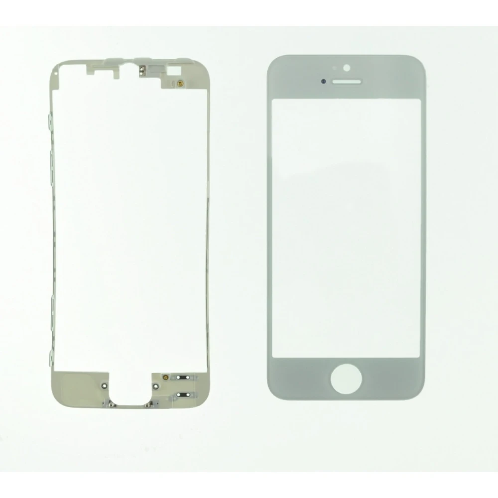 Sklenený displej iPhone 5s biely s lepiacim rámikom od satkit