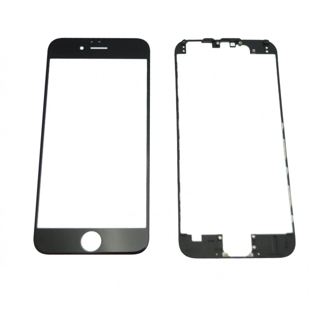 Sklenený displej iPhone 6 čierny s lepiacim rámikom na opravu