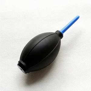 Čierno-modrý gombík fúkača pre elektronické spájkovacie stanice