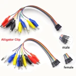 Krokosvorky Clip 10Pin samec samica Jumper Wire Test Lead Cable 20cm