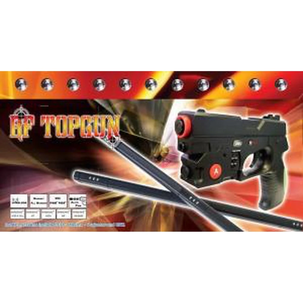 RF LCD TopGun svetelná pištoľ pre PS2, PS3 a PC kompatibilná s akoukoľvek TV