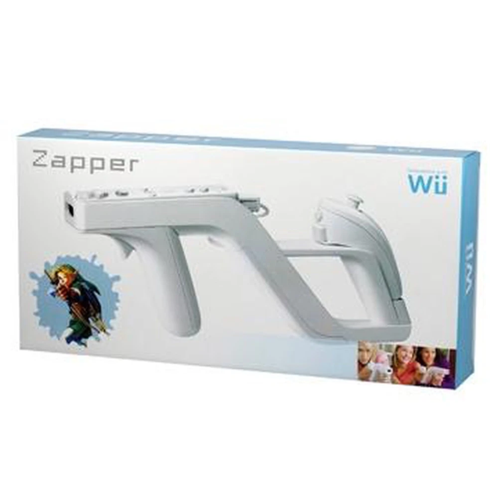 Zapper pištoľ pre Wii kompatibilná s ovládačom Wii Remote a nunchuck