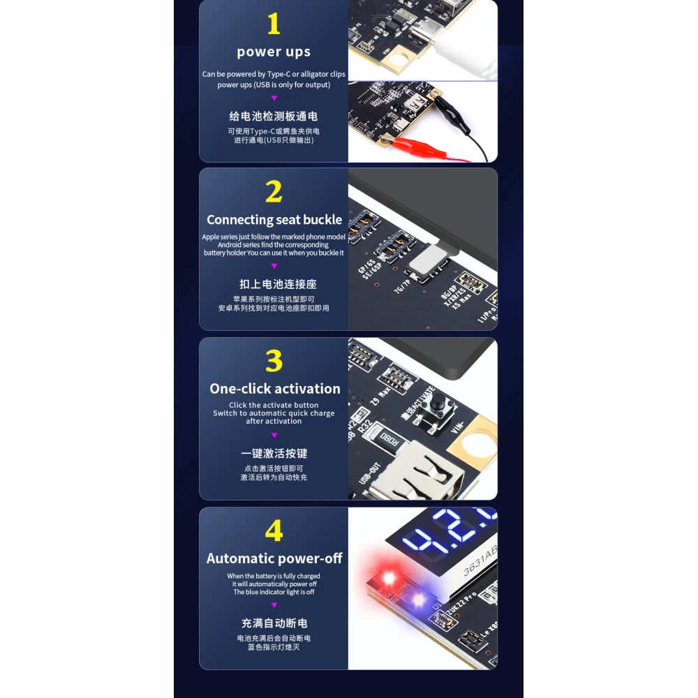 Doska na aktiváciu batérie Mechanic BA27 pre iPhone a Android