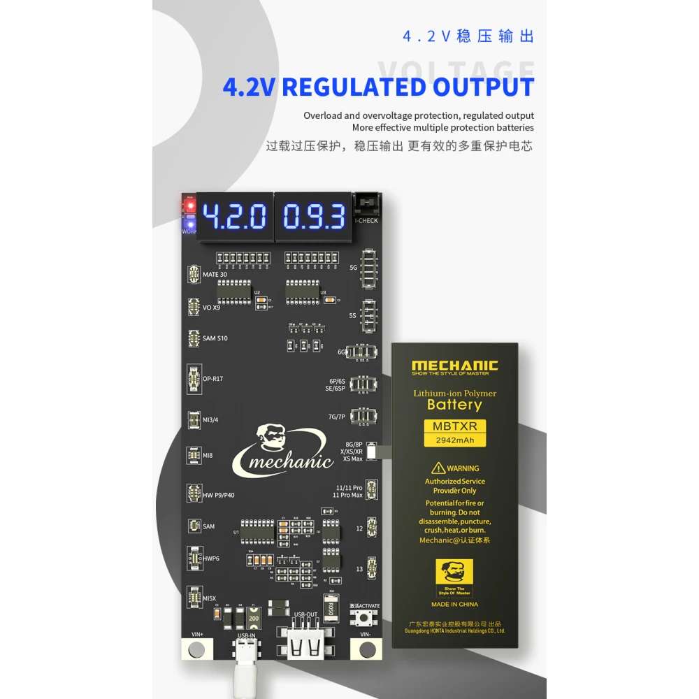 Doska na aktiváciu batérie Mechanic BA27 pre iPhone a Android