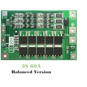 Vyvážená PCB ochranná doska 3S 60A pre lítiovú batériu