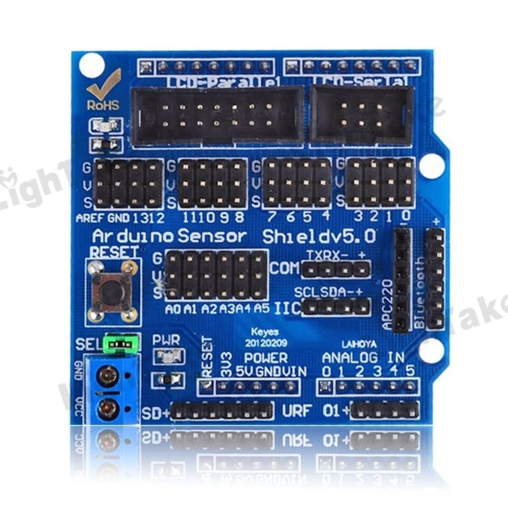 Sensor Shield V5 kompatibilná s Arduino pre DIY projekty