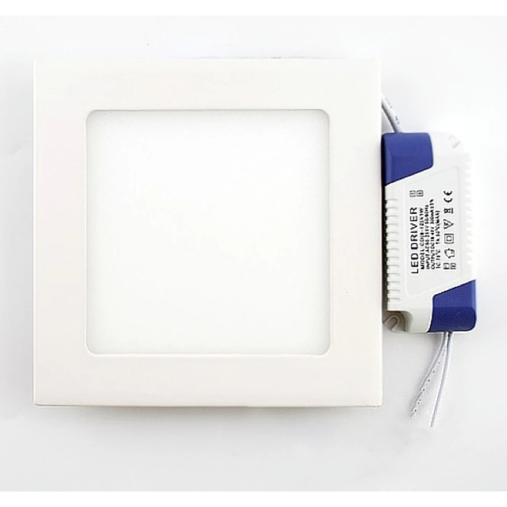 Štvorcový LED panel superslim 12W studená biela 6000K