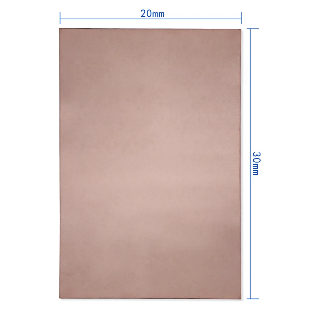 PCB doska s meďou 20x30cm jednostranná z FR4 sklolaminátu pre DIY