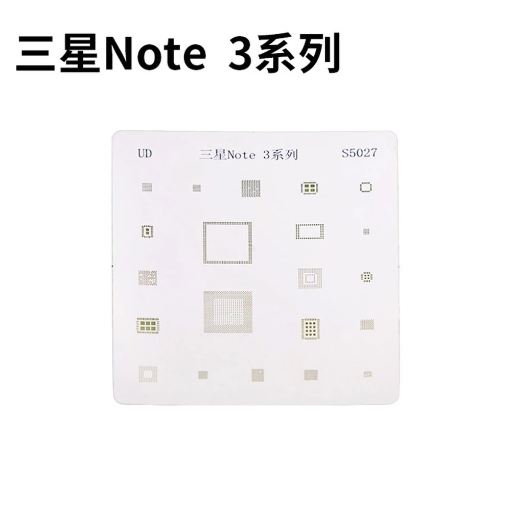Stencil doska IC Samsung Note 3 na opravu BGA s priamym ohrevom