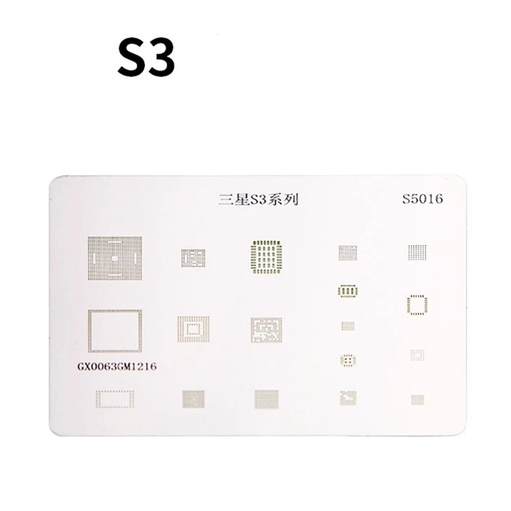 IC stencil doska Samsung S3 na opravu a presné BGA spájkovanie