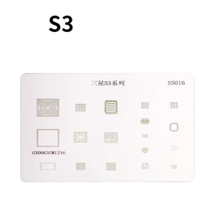 IC stencil doska Samsung S3 na opravu a presné BGA spájkovanie