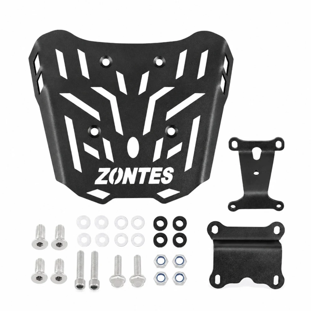 Zadný Nosič Zontes 150X / 125X — Železná Paketová Mriežka 4 mm, Čierna