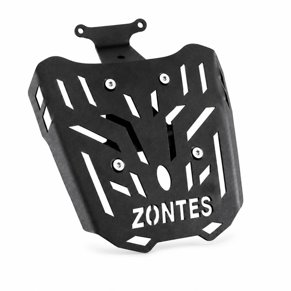 Zadný Nosič Zontes 150X / 125X — Železná Paketová Mriežka 4 mm, Čierna