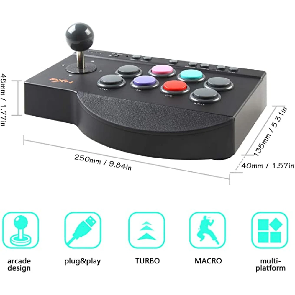 PXN 0082 Arcade stick pre PS3 – multiplatformový arcade joystick