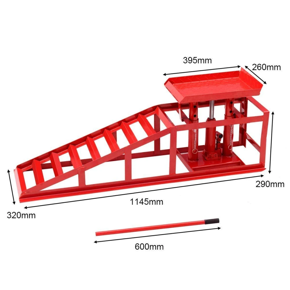 Hydraulická rampa pre auto 2 tony - nastaviteľná zdvihacia