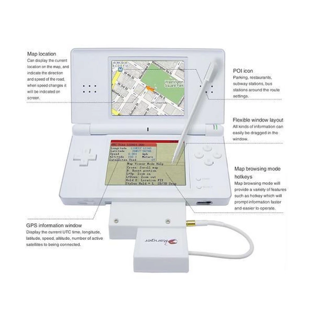 Ranger NDS GPS System pre Nintendo DS Lite – inovatívna GPS navigácia