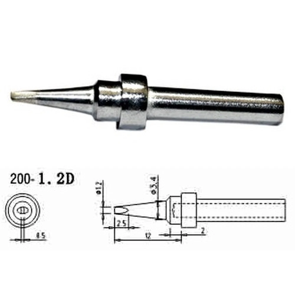 Náhradný hrot spájkovačky Mlink S4 MOD 200-1,2D kompatibilný s viacerými stanicami