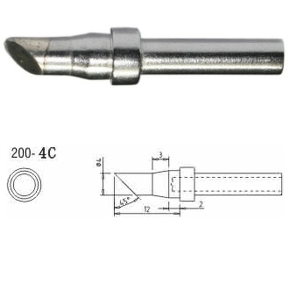 Náhradný hrot spájkovačky Mlink S4 MOD 200-4C kompatibilný s Quick 203h a Atten at150d
