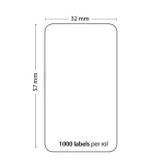 Rolka 1000 samolepiacich štítkov kompatibilných s Dymo 11354 57mm x 32mm