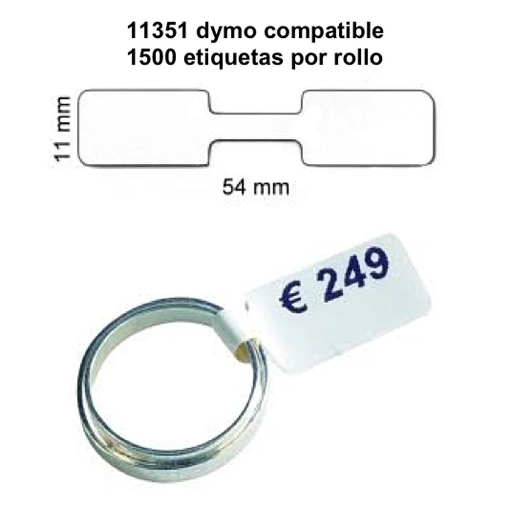 Samolepiaci štítkový rolka kompatibilná s Dymo 11351 - 1500 ks 54x11mm