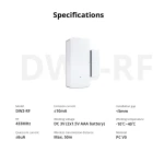Bezdrôtový senzor dverí a okien SONOFF DW2 RF pre domáci alarm