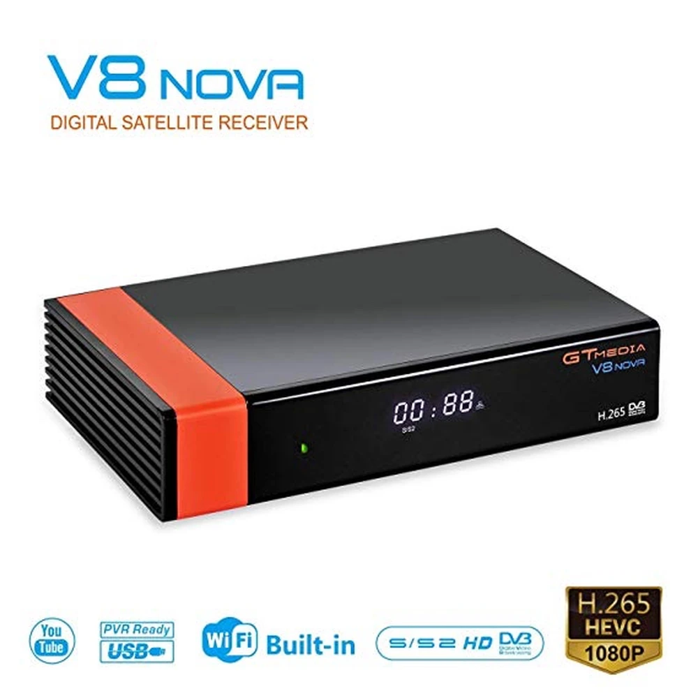 Satelitný prijímač Freesat V8 Nova HD s Wi‑Fi adaptérom