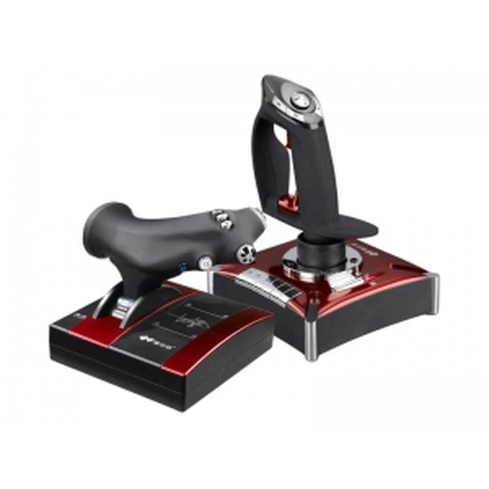 Dvojitý joystickový letecký ovládač pre PC s gamepadom a dvojitým plynom