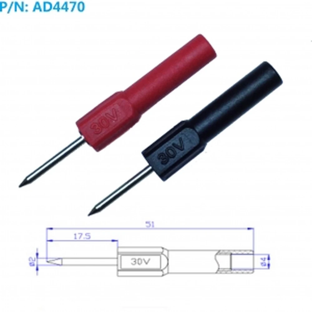 Skúšobná sonda 2mm pre banánik 4mm Amass - vysoká presnosť a odolnosť