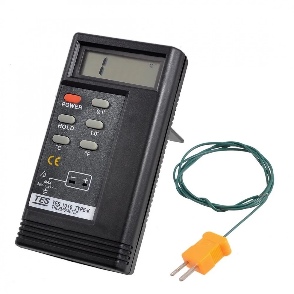 Digitálna teplotná sonda TES-1310 s rozsahom -50 až +1300 °C na priemyselné použitie