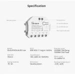 SONOFF DUAL R3 inteligentný dvojitý spínač s meraním výkonu