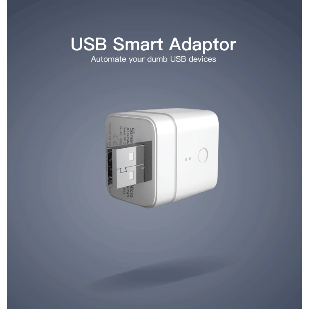 SONOFF Micro inteligentný USB WiFi adaptér na diaľkové ovládanie a automatizáciu