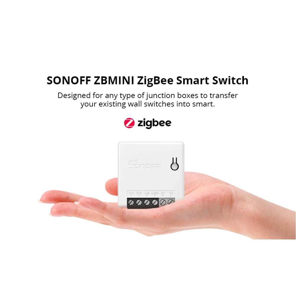 SONOFF ZBMINI ZigBee inteligentný mini vypínač na ovládanie svetla 2-cestne