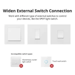 SONOFF ZBMINI ZigBee inteligentný mini vypínač na ovládanie svetla 2-cestne