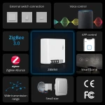 SONOFF ZBMINI ZigBee inteligentný mini vypínač na ovládanie svetla 2-cestne