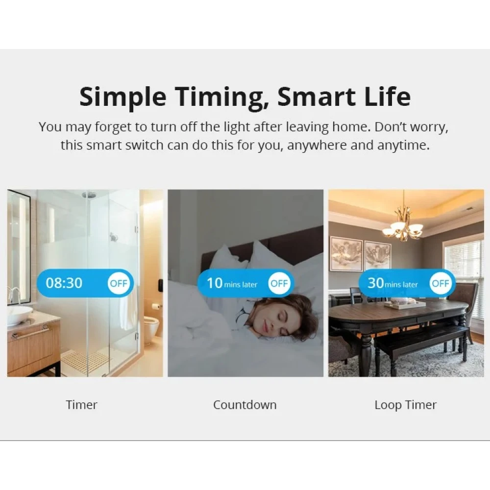 SONOFF ZBMINI ZigBee inteligentný mini vypínač na ovládanie svetla 2-cestne