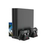 Multifunkčný chladiaci stojan pre PS4, Slim a Pro s nabíjaním ovládačov