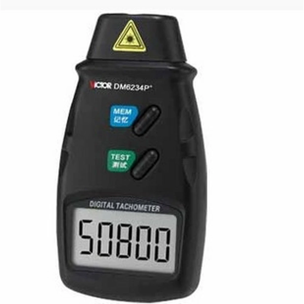 Digitálny ručný tachometer Victor DM6234P+ na presné meranie RPM