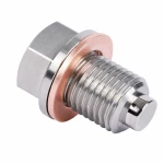 Magnetická vypúšťacia zátka oleja z nehrdzavejúcej ocele M12 x 1,25 s podložkou – Vana motora Auto Moto
