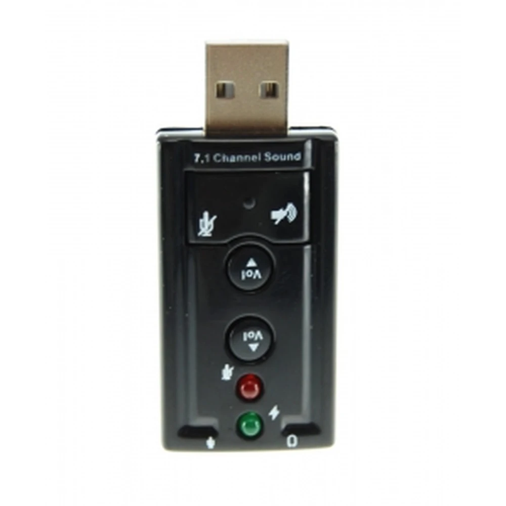 USB zvuková karta 7.1 kompatibilná s Windows, Linux a Mac