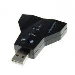 Dvojitá USB zvuková karta s 2 výstupmi a 2 vstupmi