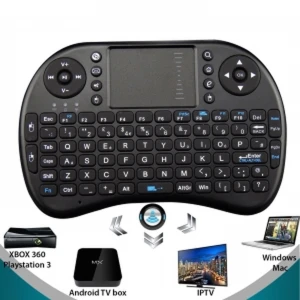 Bezdrôtová klávesnica s touchpadom pre Android TV T2 pre mini PC a media center