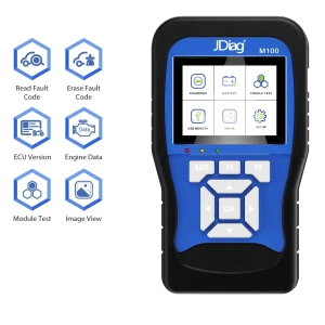 Diagnostický tester na motocykle Jdiag M100 - kódovanie, TPS, ABS a imobilizér