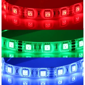 LED páska 12V RGB 5 metrov stmievateľná SMD5050 60LED na meter IP65