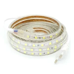 LED pás 220V SMD5050 s 60 LED/m studená biela 6500k na mieru
