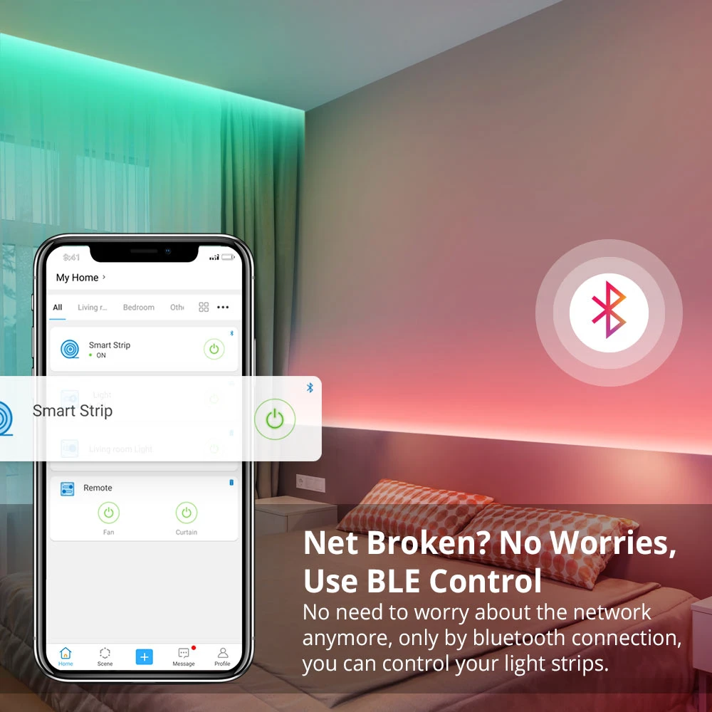 Inteligentný WiFi LED pás SONOFF L2 Lite 5 metrov s ovládačom a appkou